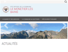 Tablet Screenshot of monetier.com